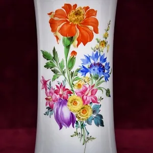 Коллекционная Фарфоровая Ваза для Цветов, MEISSEN Германия, первая половина ХХ века.