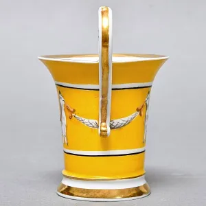 Антикварная Кофейная пара «Гриффоны», Фарфор Dressel & Kister Passau Германия, 1900 - 1922 годы. 