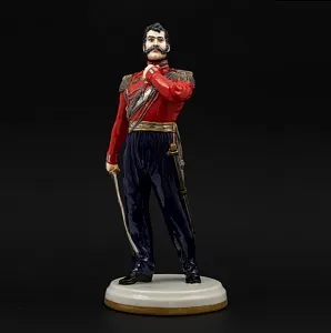 Коллекционная Авторская Статуэтка «Генералы Отечественной Войны 1812 года - Орлов-Денисов В.В.», фарфор, Россия. 