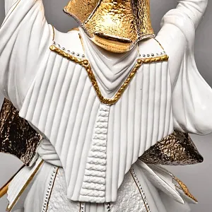 Большая Авторская Фарфоровая статуэтка «Самурай - Путь Воина», Ahura Италия, 80-е годы ХХ века.