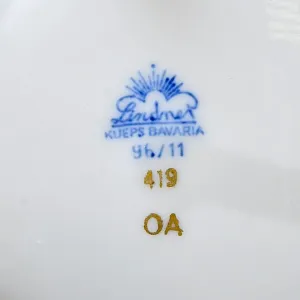 Классическая Фарфоровая Шкатулка - Бонбоньерка «Цветение Лета», LINDNER Германия, середина ХХ в.