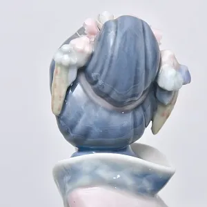 Редкость!!! Коллекционная Фарфоровая Статуэтка «Мичико. Японская девушка с корзиной цветов», Lladro Испания.