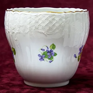 «НЕЗАБУДКИ» - Фарфоровое Кашпо или Ваза для цветов, KAISER, Германия - 1979 год.