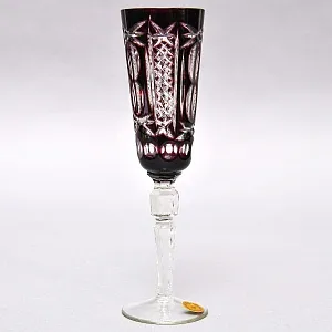 Пара фужеров для шампанского серия «Monte Carlo» Аметистовый хрусталь, NACHTMANN Германия, 60-е годы. 