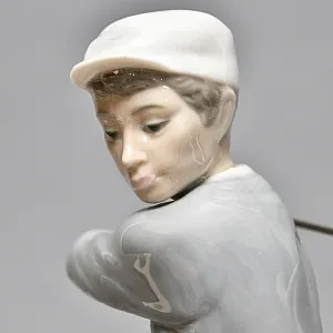 Редкая! Большая Коллекционная Фарфоровая статуэтка «Гольфист» Lladro, Испания.