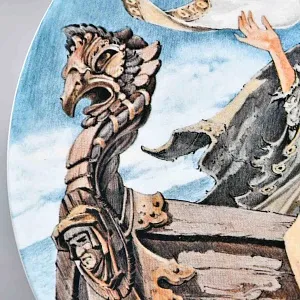 Коллекционная тарелка «Кентерберийские истории. Принцесса Констанца», Фарфор The Longton Crown Англия.