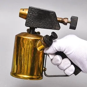 Редкость! Винтажная Бензиновая Горелка - Паяльная Латунная Лампа, Германия -50 гг.