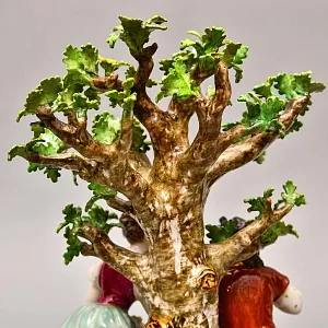 Большие Парные Фарфоровые статуэтки «Влюбленные», Ludwigsburg Германия, середина ХХ века. 