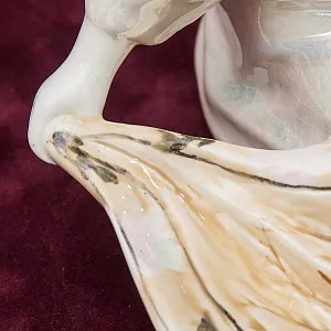 Коллекционная статуэтка - мелочевница «Узбечка с ковром», Фаянс ЗиК Конаково СССР, 1952 - 1962 годы. 