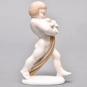 Антикварная Фарфоровая статуэтка «Вестник весны или Мальчик с ромашками», ROSENTHAL Германия - 1923 год.