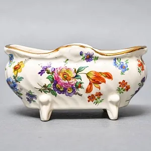 «Орешница» - Ваза - Конфетница «Цветочная Симфония»  Фаянс Бельгия 50-е годы ХХ века.