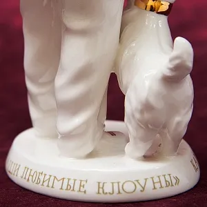 «Карандаш и Клякса» - Авторская Коллекционная Фарфоровая Статуэтка Клоун, Россия.