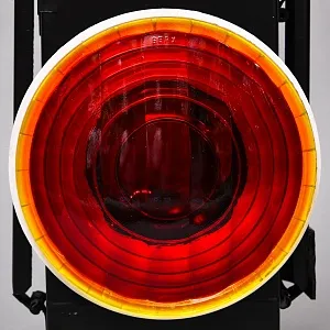 Большой Винтажный Железнодорожный Сигнальный Вагонный Фонарь, СССР - 1977 год.