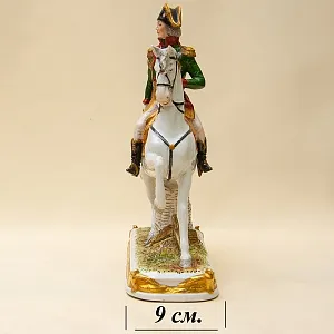 Большая Статуэтка «Генерал БЕССЬЕР на коне» Фарфор Scheibe - Alsbach Германия -1952-1972 г.