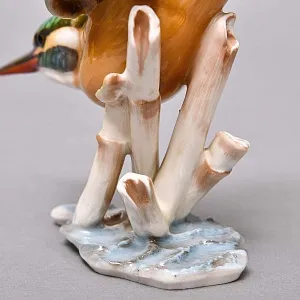 Фарфоровая Статуэтка «Птица - Зимородок», Hutschenreuther Германия, 1955 - 1968 годы.