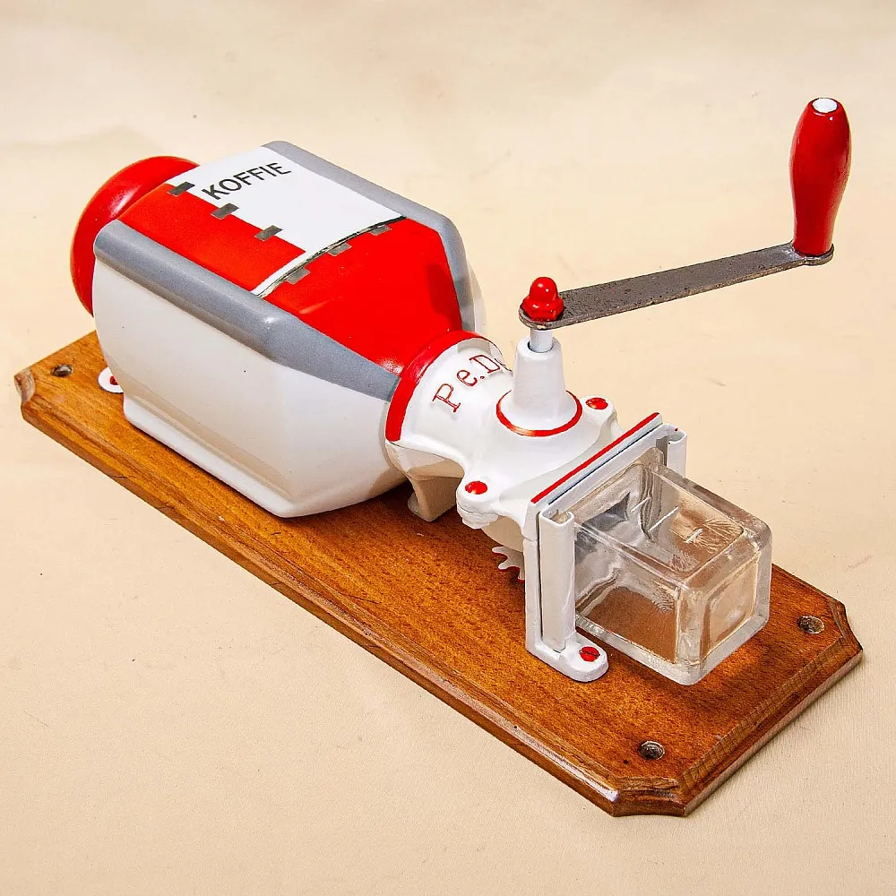 Винтажная Настенная Ручная Кофемолка в стиле АРТ-Деко, Голландия PeDe, середина ХХ века..