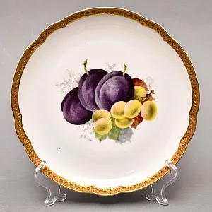 Антикварный Набор из 6-ти Фарфоровых тарелок «ФРУКТЫ-ЯГОДЫ», Rosenthal Германия, 1922- 1933 гг.