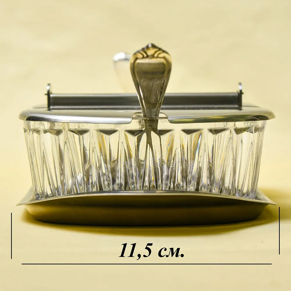 Набор для специй или соусов с двумя отделениями, TISCHFEIN Германия, 70 -е годы ХХ века.