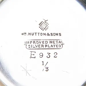 Набор для подачи Чая, АРТ ДЕКО, Silverplate William Hutton&Sons Англия, начало ХХ века.