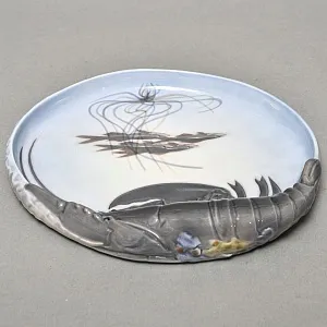 Коллекционное Блюдо для морепродуктов «ОМАР», Фарфор Royal Copenhagen Дания, 1969 - 1974 год. 