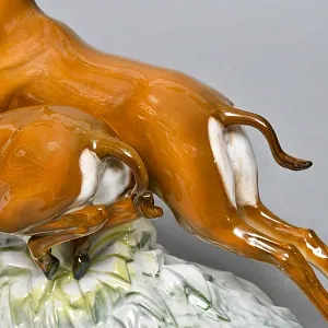 Коллекционная Фарфоровая статуэтка «Бегущие газели», ROSENTHAL Германия - 1936 год. 