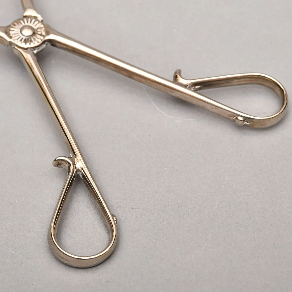 Сервировочные Щипцы для салата, Металл Silverplate, Англия - середина ХХ века.