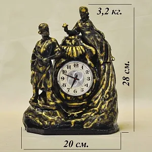 Чугунные Механические Настольные часы «Каменный Цветок», ЧЧЗ - МОЛНИЯ СССР-1967 год. 