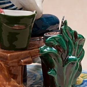 Большая Фаянсовая Статуэтка «Юный Рыбак», Конаковский Фаянс, Россия.