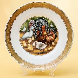 Коллекционная Тарелка «Сказки - Гадкий Утенок» Фарфор, ROYAL COPENHAGEN - Дания.