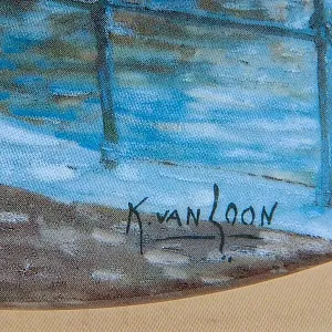 Коллекционная Тарелка «Хаарлем, город на Спарне» Фарфор, Royal MOSA, Голландия -1990 год.