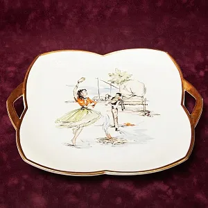 Коллекционное Сервировочное Блюдо - Тарелка «ТАРАНТЕЛЛА», Фарфор  KAISER Германия.