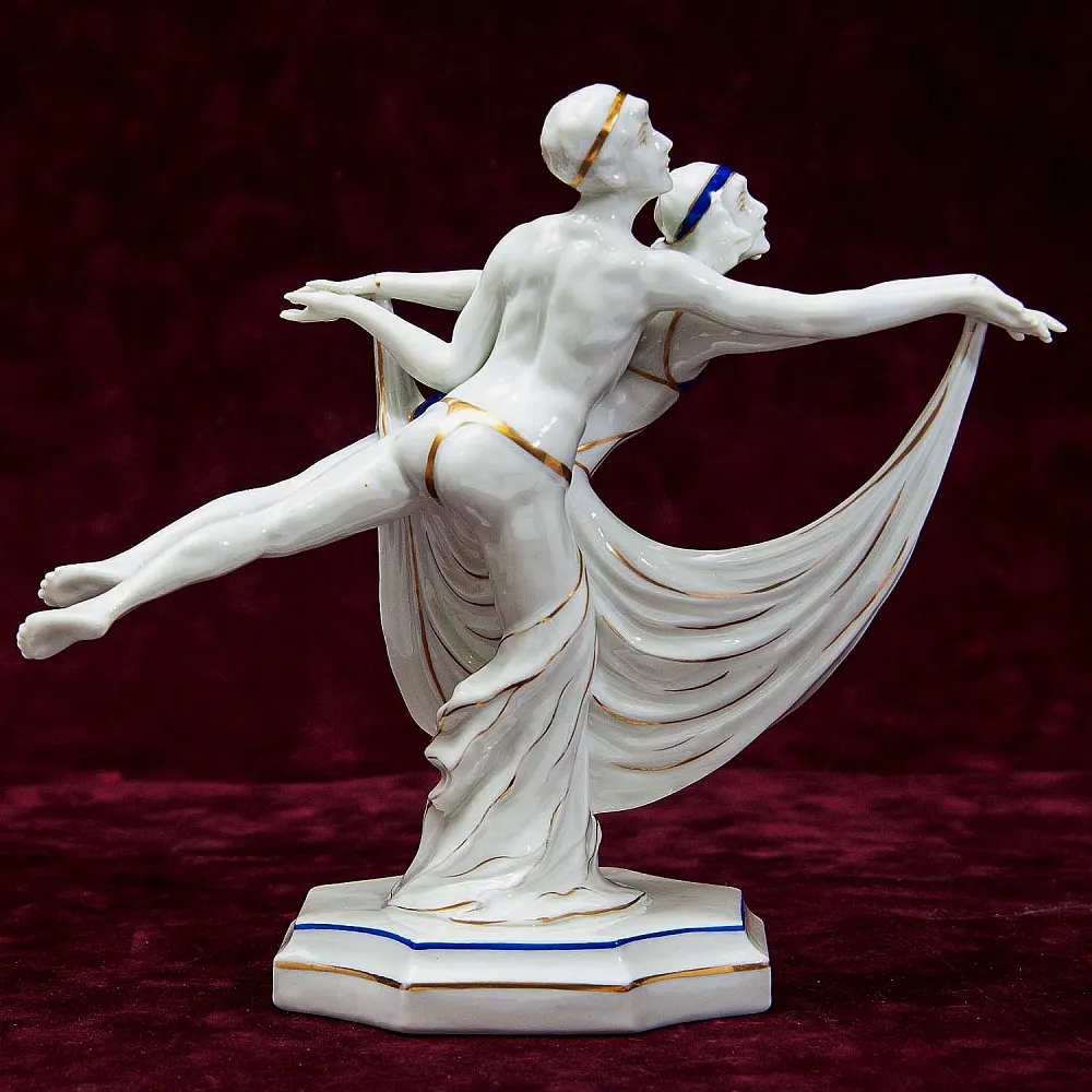 Редкость! Фарфоровая Статуэтка «Балет - Танец МОДЕРН», SITZENDORF Гермагия 50 гг.