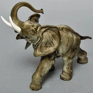 Коллекционная Фарфоровая статуэтка «Идущий СЛОН», Hutschenreuther Германия, 1955 -1968 годы. 