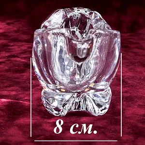 Хрустальная Мелочевница или Пепельница «Собака». Vannes Le Chatel Франция -60гг.