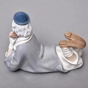 Коллекционная Фарфоровая статуэтка «Клоун в галстуке - бабочке», Casades Испания, вторая половина ХХ века.