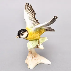 Коллекционная Фарфоровая статуэтка «Птица. Большая синица», Goebel Германия, 1979 - 1990 годы.