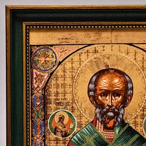 Редкость! Фарфоровая Икона - Картина - Пласт «НИКОЛАЙ ЧУДОТВОРЕЦ» - «Святитель НИКОЛАЙ», Villeroy&Boch Германия.