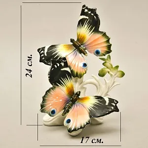 Коллекционная Фарфоровая статуэтка «Две бабочки», Karl Ens Германия, 50-е годы ХХ века.