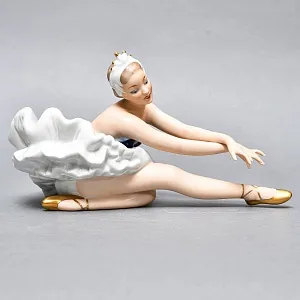 Коллекционная Фарфоровая статуэтка «Балерина. Умирающий лебедь», WALLENDORF Германия, 1963 - 1990 годы. 