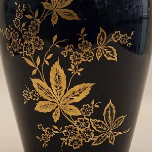 Кобальтовая Винтажная Ваза коллекция «Monic» Lindner Бавария, Германия 60 -е гг.