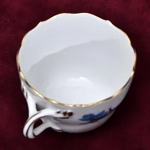 Классическая Фарфоровая Кофейная пара «Синий Дракон», MEISSEN Германия, первая половина ХХ века.