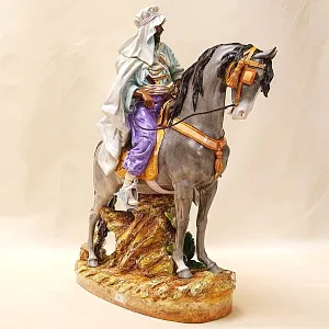 Редкая!!! Большая Фарфоровая Cтатуэтка «АРАБСКИЙ ВОИН» Shheibe - Alsbach Германия -1962год.