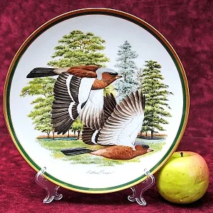 Коллекционная Тарелка - Блюдо «Зяблик» Фарфор, Franklin Porcelain США -1980 год.