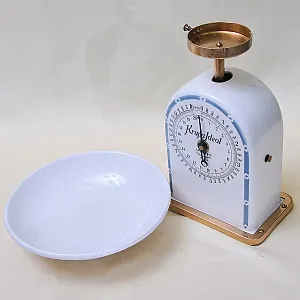 Редкость! Старинные Кухонные Весы в Фарфоровом корпусе KRUPS IDEAL, Германия -1915 год.