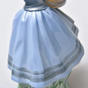 Коллекционная Фарфоровая статуэтка «Голландская Девочка с с цветами», Lladro Испания -1983 год..