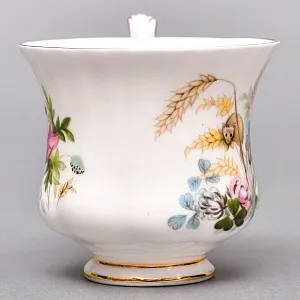 Коллекционная Фарфоровая Кофейная пара «Сбор урожая маков», ROYAL ALBERT Англия.