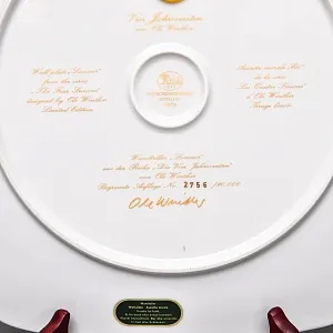 Коллекционная Тарелка - Настенное Блюдо «Времена года. Лето», Фарфор Hutschenreuther Германия - 1978 год. 