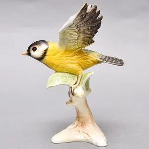 Коллекционная Фарфоровая статуэтка «Птица. Большая синица», Goebel Германия, 1979 - 1990 годы.