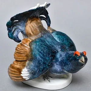 Птица Фарфоровая статуэтка «Охота - Тетерев», Карл Энс / Karl Ens Германия - 1958 год.