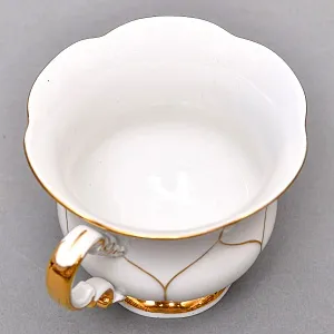 Чайный Набор на 6-ть персон «Белое Золото», Фарфор MEISSEN, Германия - 70-е годы ХХ века.